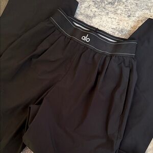 Short leg size Alo Black wide leg trouser